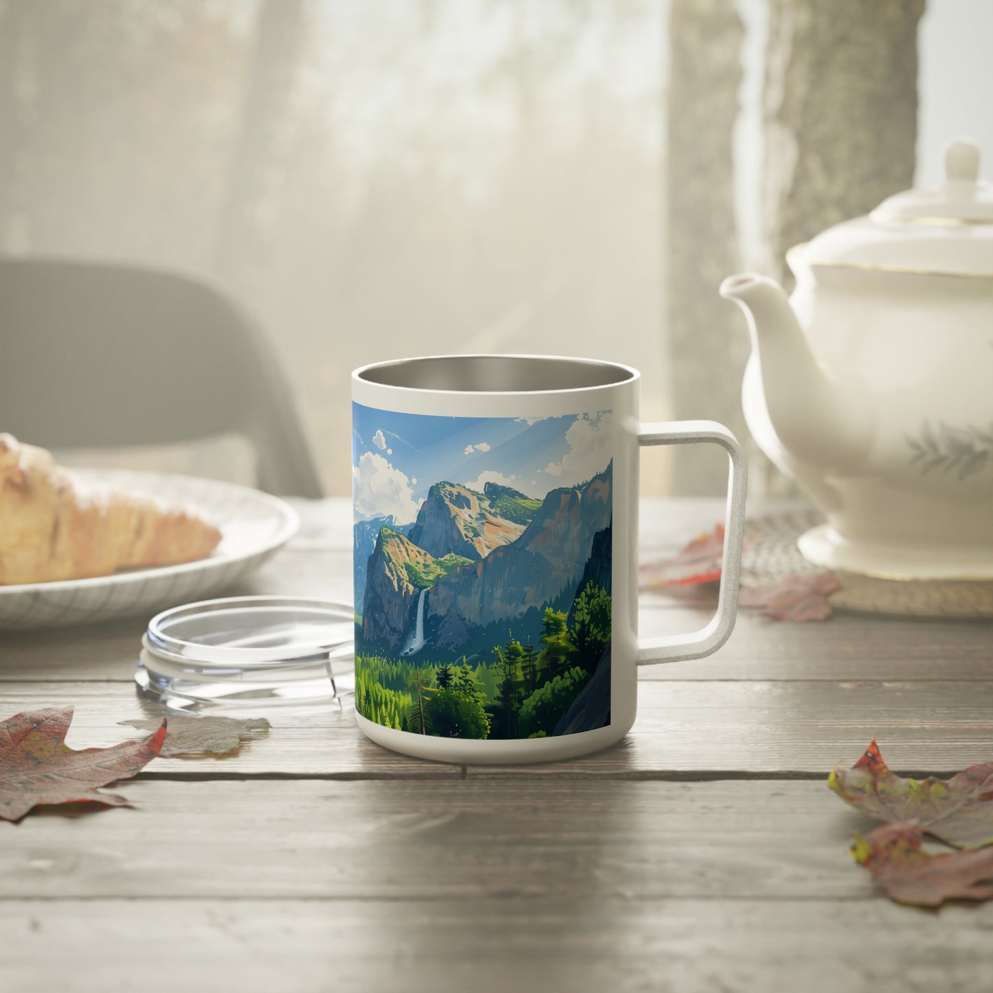 Insulated Coffee Mug with Yosemite National Park Design, 10 oz