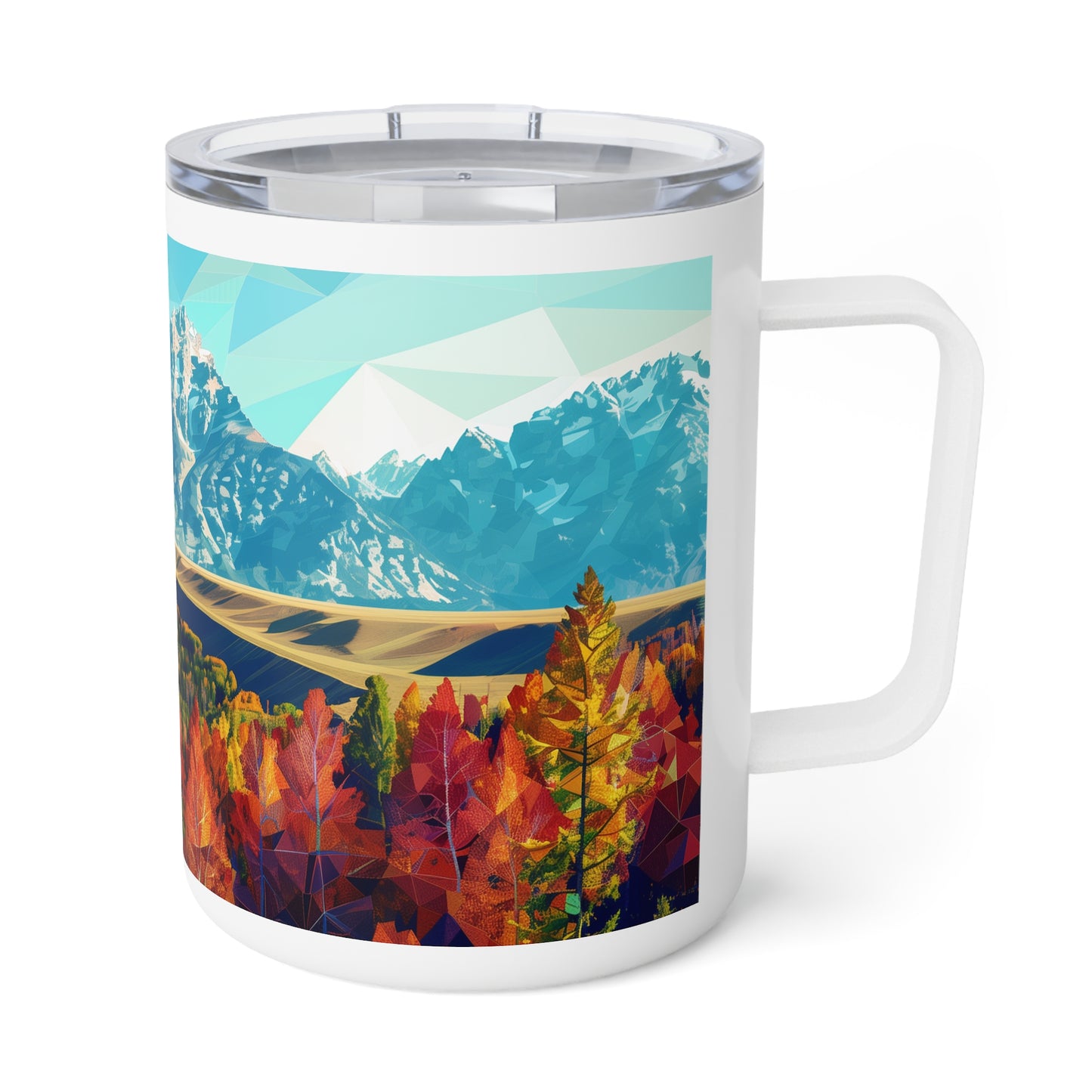 Insulated Coffee Mug with Grand Teton National Park Design, 10 oz