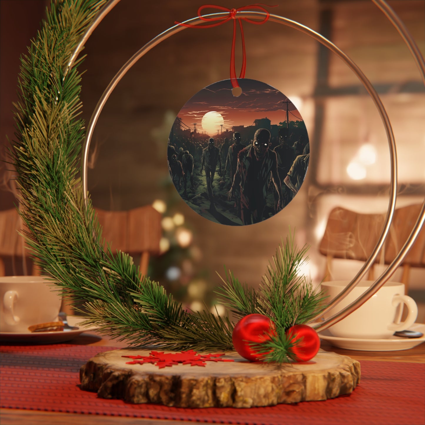 Undead Zombie Horde Halloween Ornament for Mini Tree Decoration