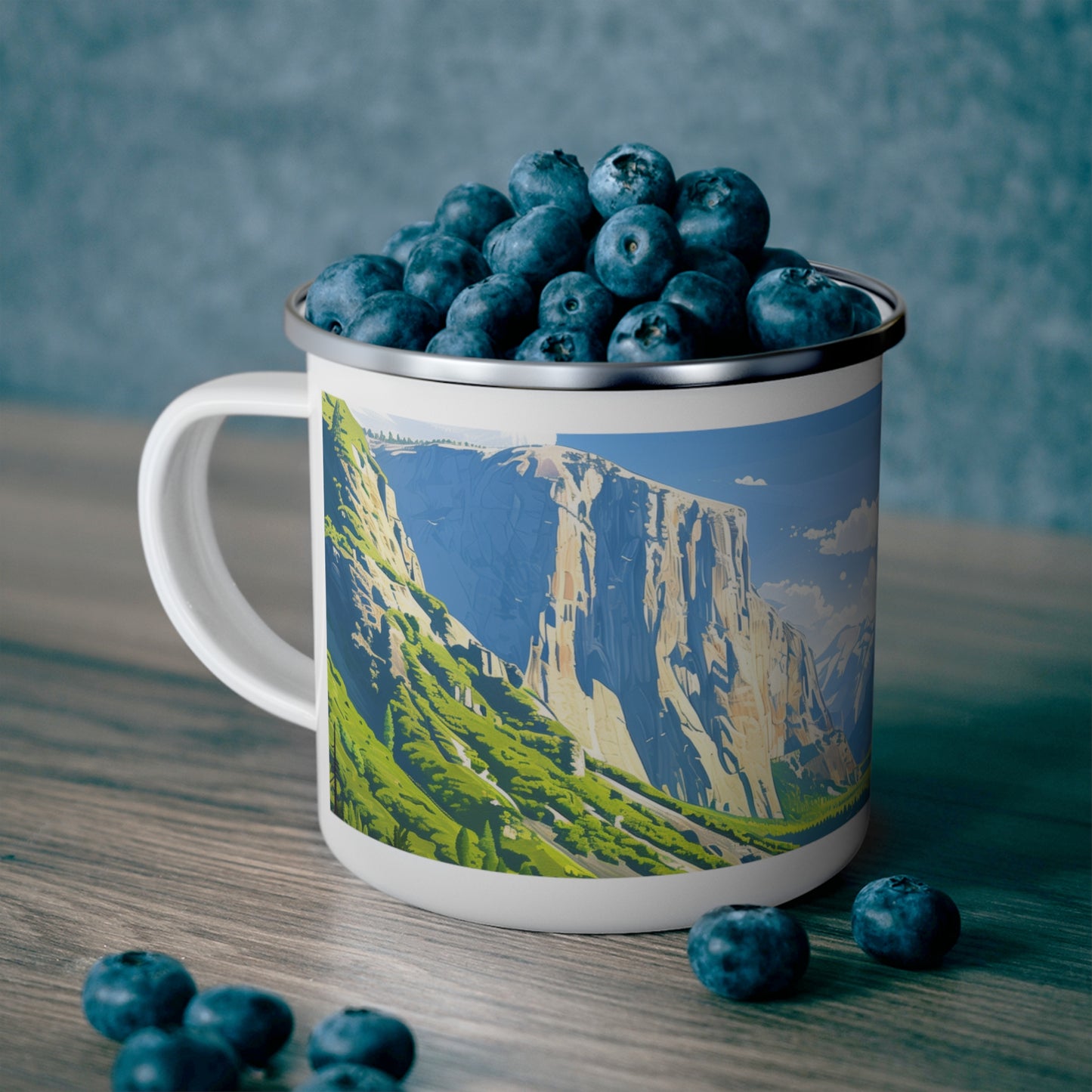 Camping Mug with Yosemite National Park Design, 12oz Coffee Cup