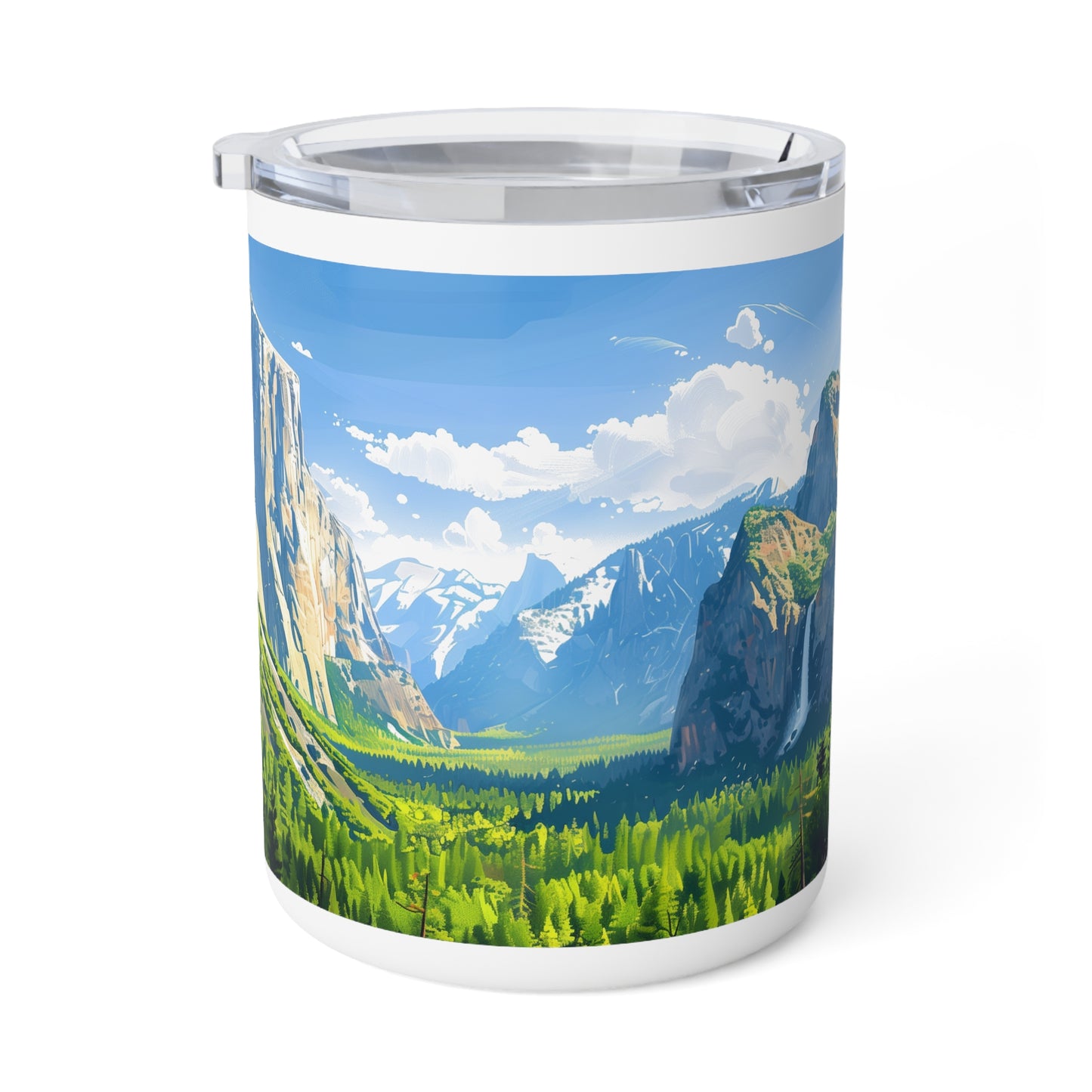 Insulated Coffee Mug with Yosemite National Park Design, 10 oz
