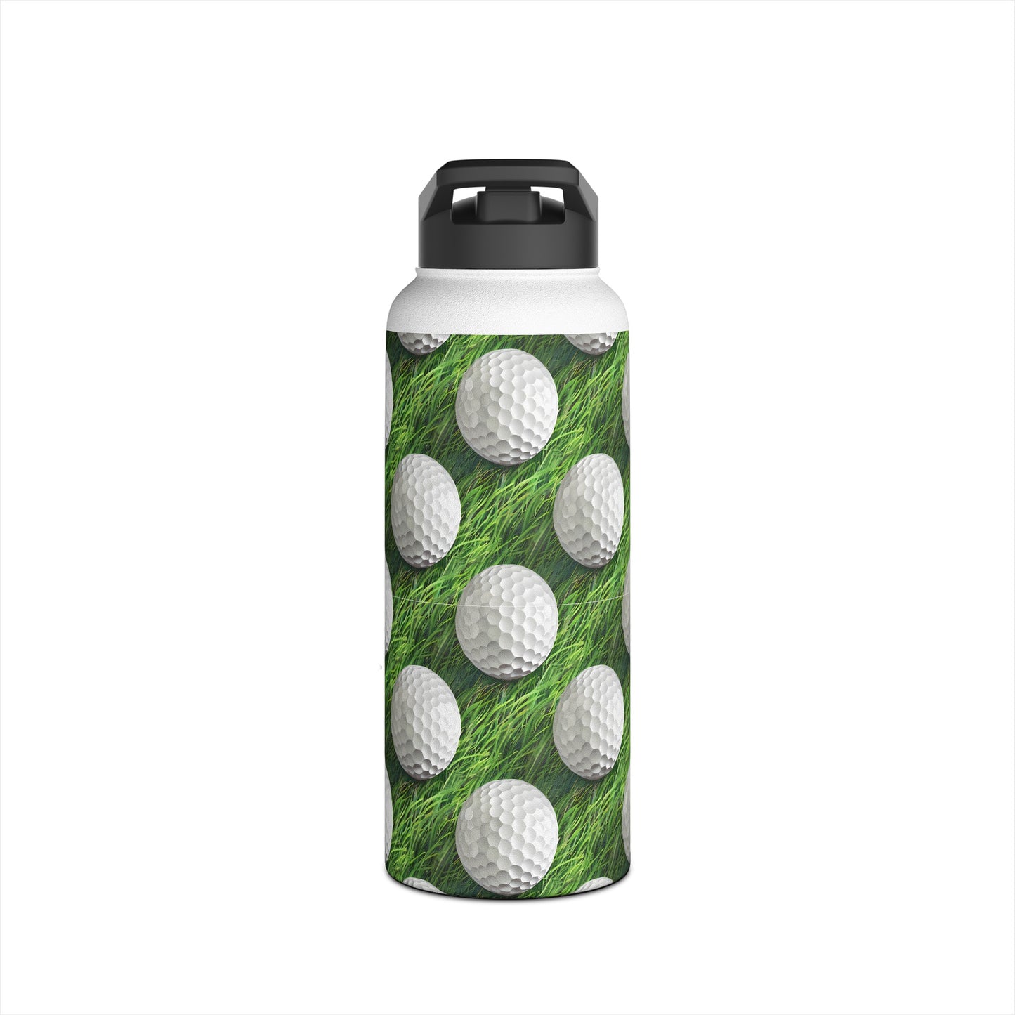 Stainless Steel Water Bottle Thermos, 32oz, 3D Golf Ball - Double Wall Insulation Keeps Drinks Hot or Cold