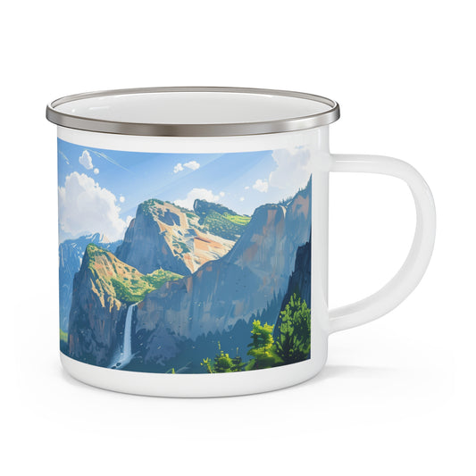 Camping Mug with Yosemite National Park Design, 12oz Coffee Cup
