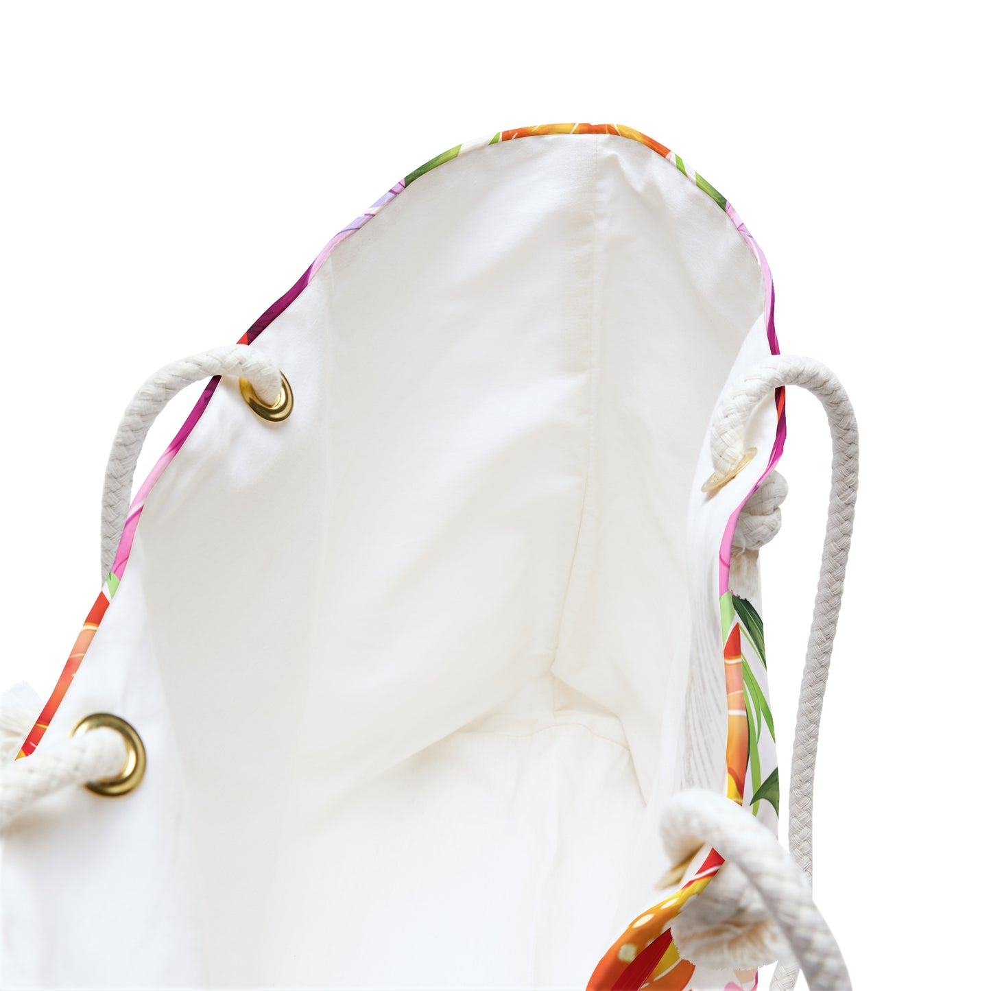 Deluxe Tropics Tote & Beach Bag with Vibrant Hibiscus Design (24" × 13" x 5.5")