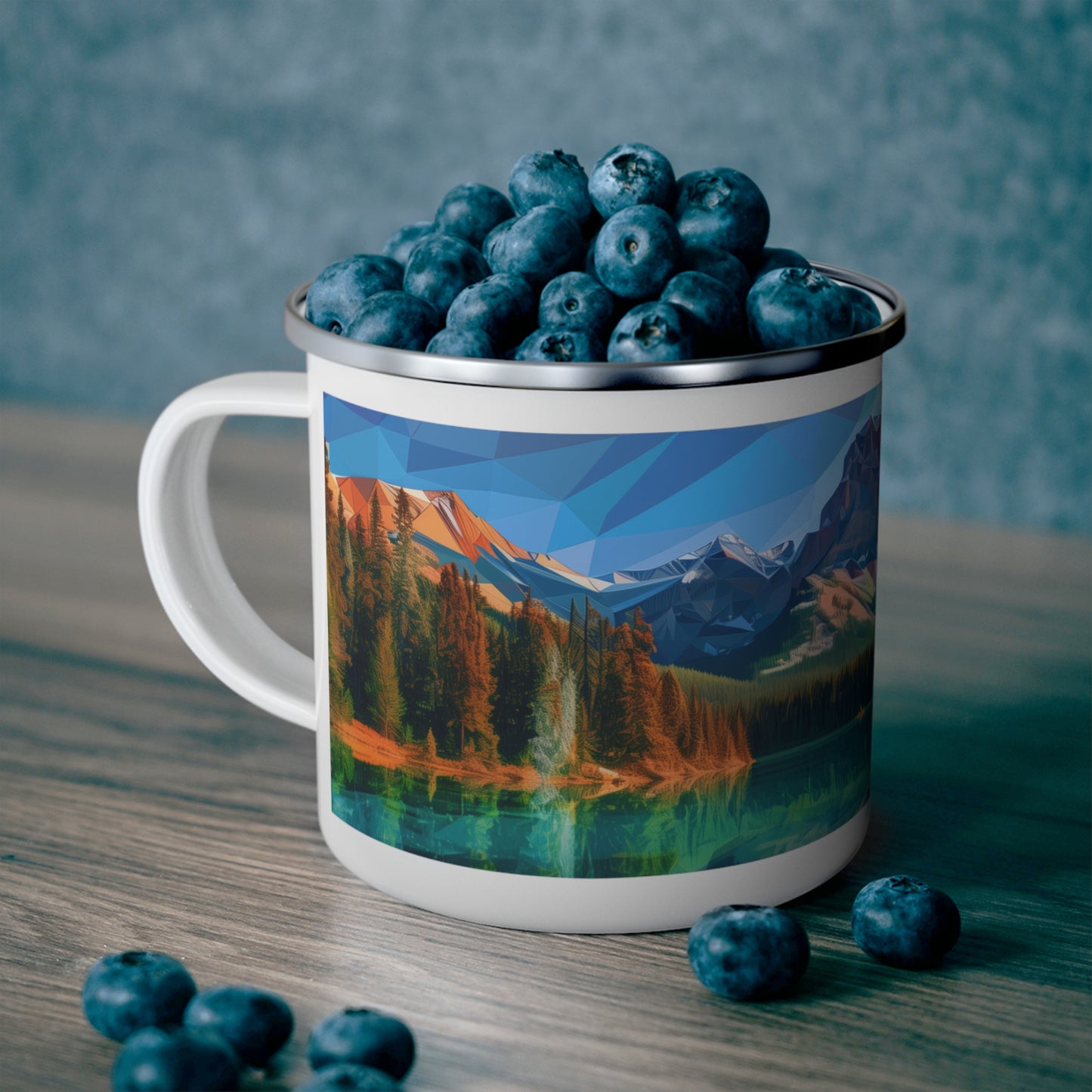 Camping Mug with Rocky Mountain National Park Design, 12oz Coffee Cup