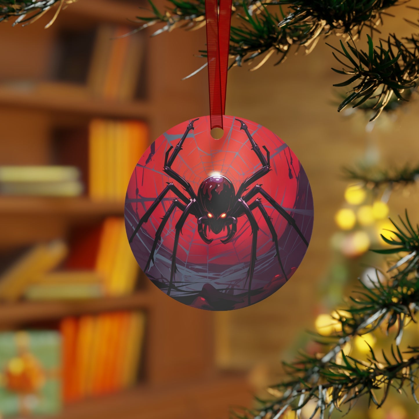 Creepy Giant Spider Halloween Ornament for Mini Tree Decoration