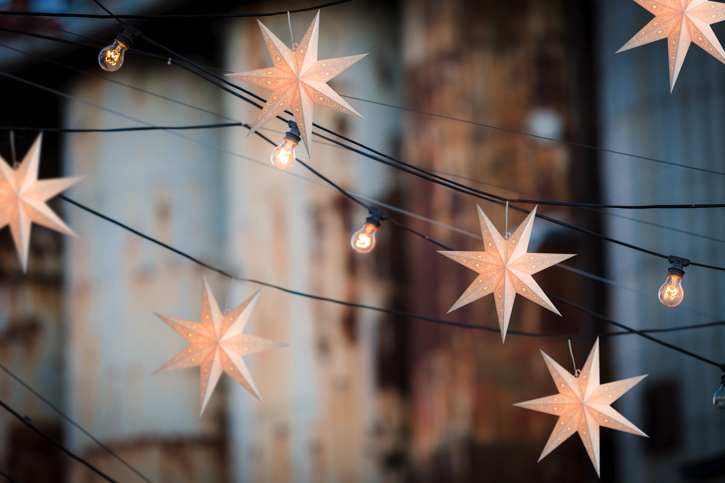 Paper Star Lantern Decoration (Celestial White 7-Point Glossy Star) - WillBrite.com - Gifts & Décor that Make People Happy