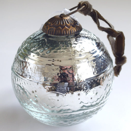 holiday mercury glass ornament for christmas tree