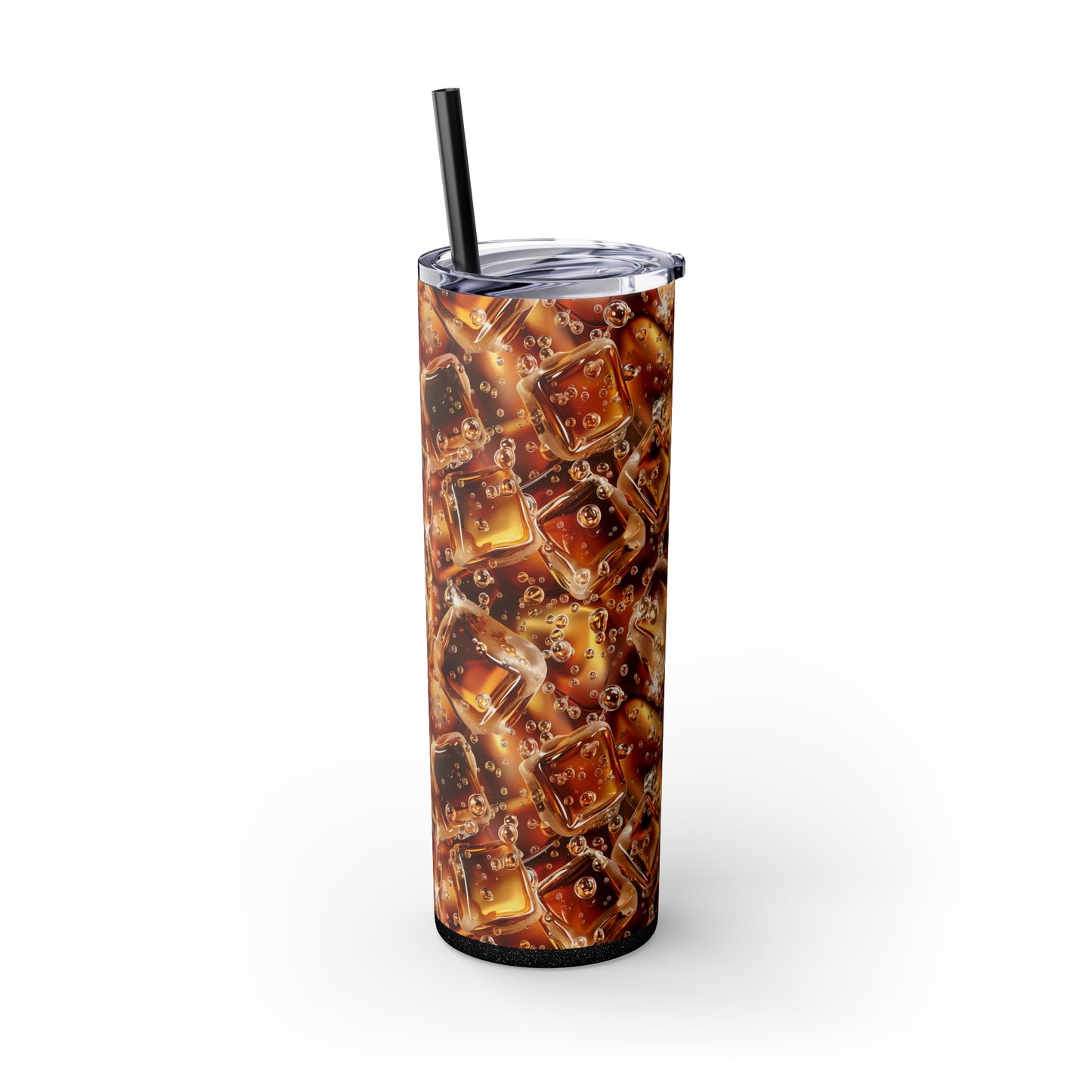 Stainless Steel Tumbler with Lid & Straw, 20 oz, Cola Soda Pop - Double-walled, Keeps Drinks Hot or Cold
