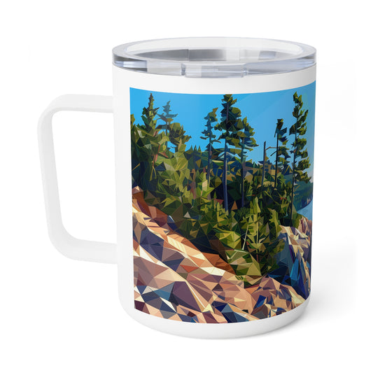Insulated Coffee Mug with Acadia National Park Design, 10 oz