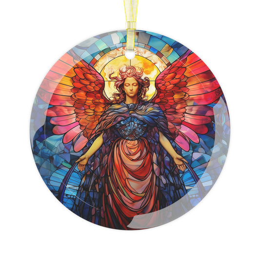 Archangel Gabriel Decorative Art Glass Ornament