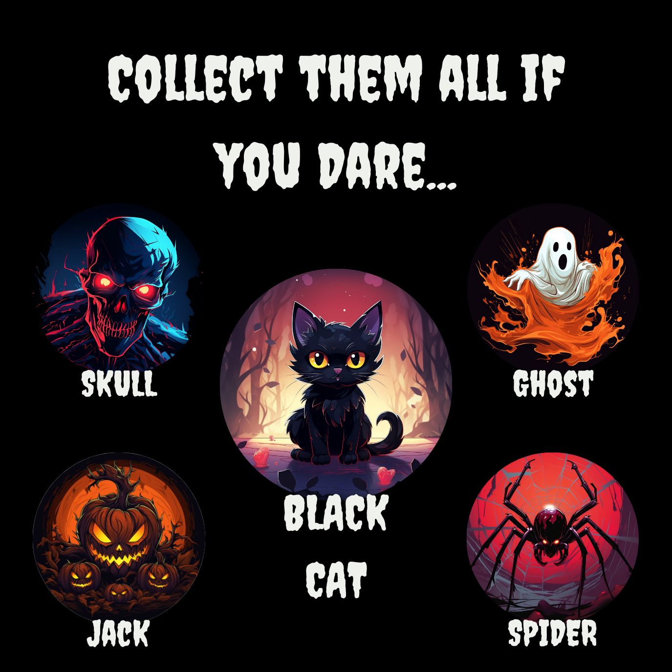 Cute Black Cat Halloween Ornament for Mini Tree Decoration