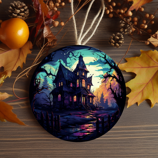 Haunted House Ornament for Mini Tree Decoration