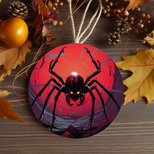 Creepy Giant Spider Halloween Ornament for Mini Tree Decoration