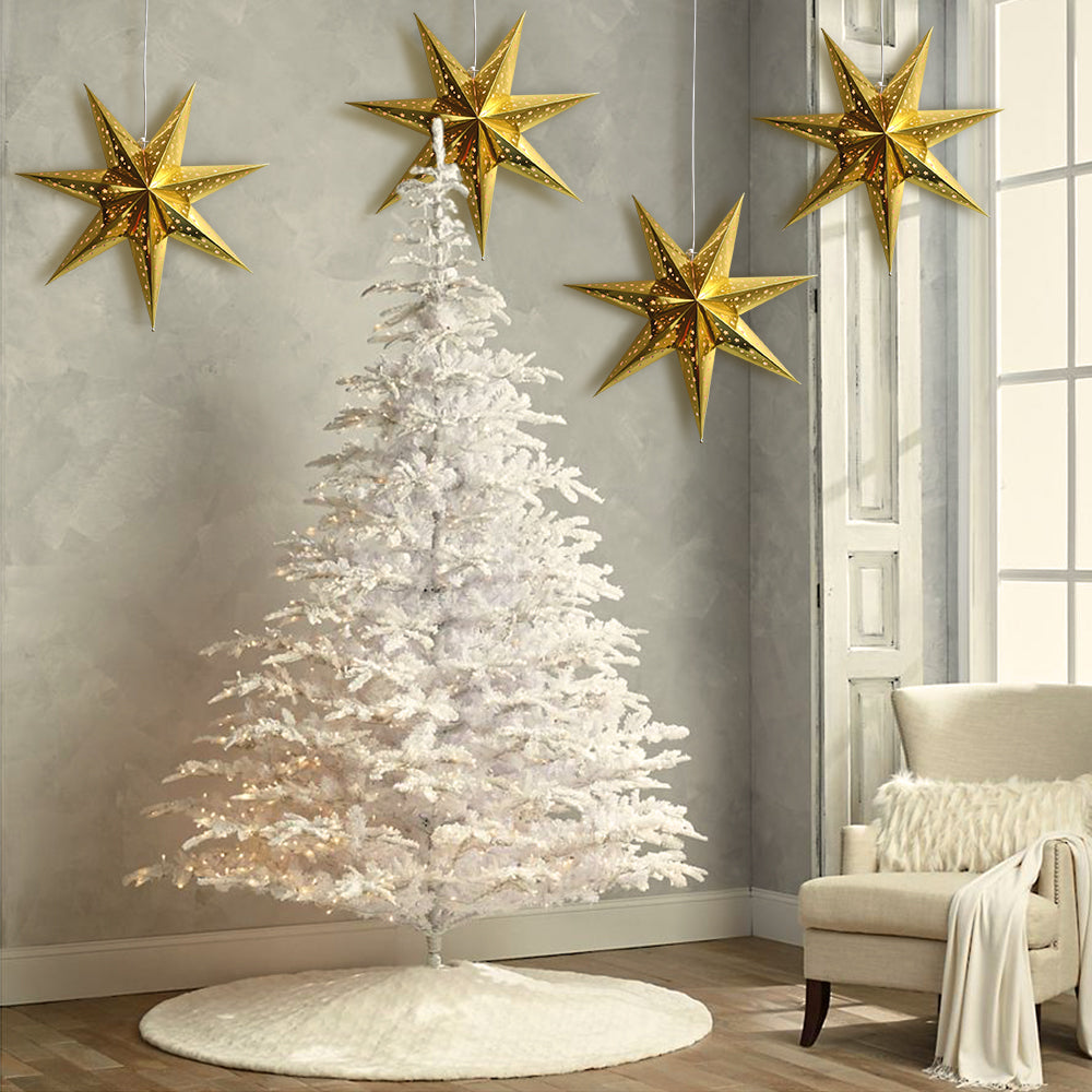 Paper Star Lantern Decoration (Galaxy Gold 7-Point Shining Star) - WillBrite.com - Gifts & Décor that Make People Happy