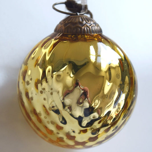 holiday mercury glass ornament for christmas tree