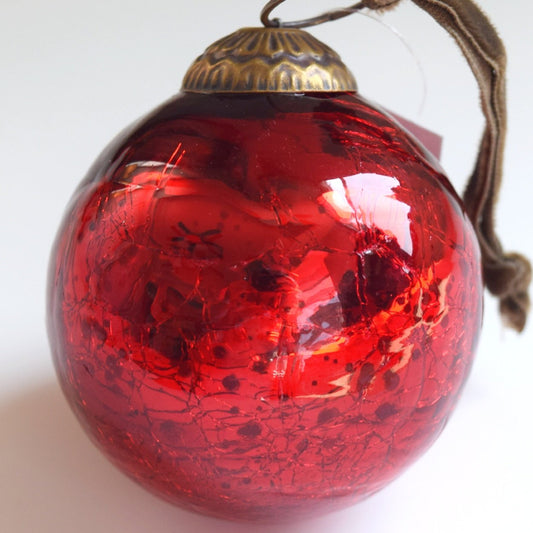 holiday mercury glass ornament for christmas tree