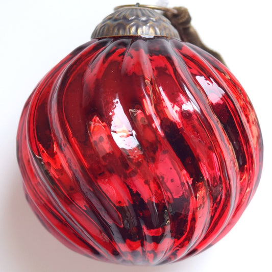 holiday mercury glass ornament for christmas tree