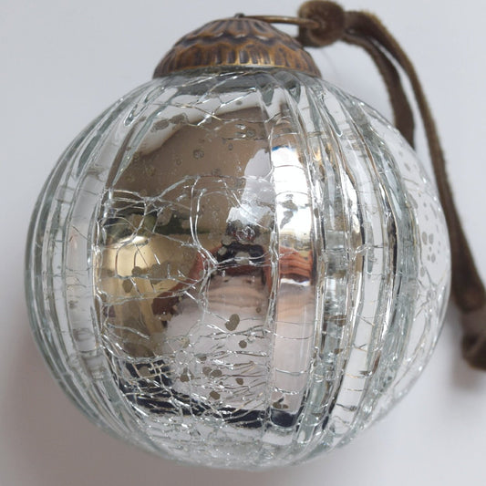 holiday mercury glass ornament for christmas tree